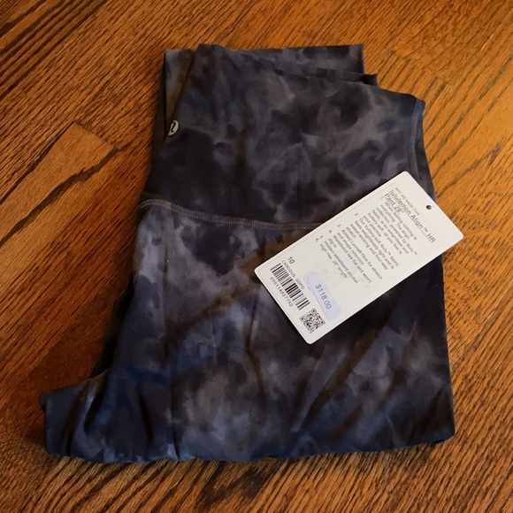 NWT lululemon align HR pant 28” diamond dye pitch grey graphite grey - Picture 3 of 13